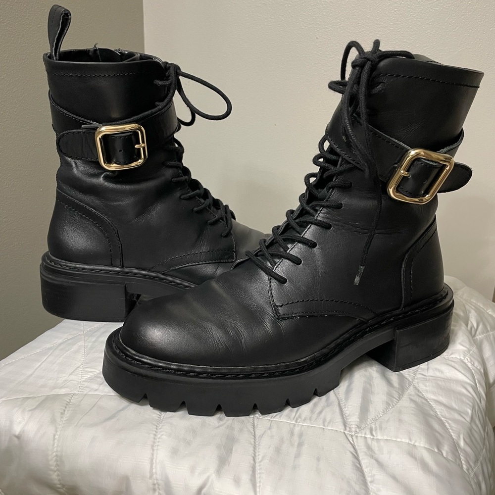 Zara size 38 EU combat boots